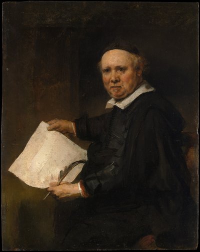 Portrait de Lieven Willemsz van Coppenol - Rembrandt van Rijn